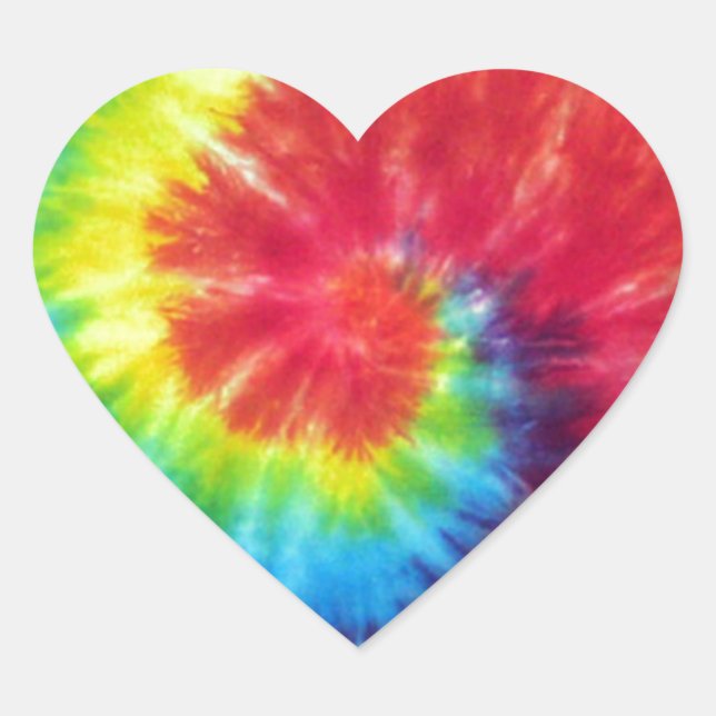 Grosser Swirl Herz-Aufkleber (Vorderseite)