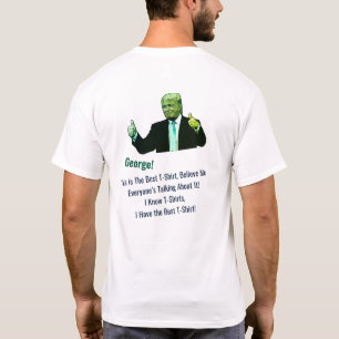 Großer T - Shirt! Funny Donald Trump Foto Name T-Shirt