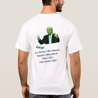 Großer T - Shirt! Funny Donald Trump Foto Name T-Shirt