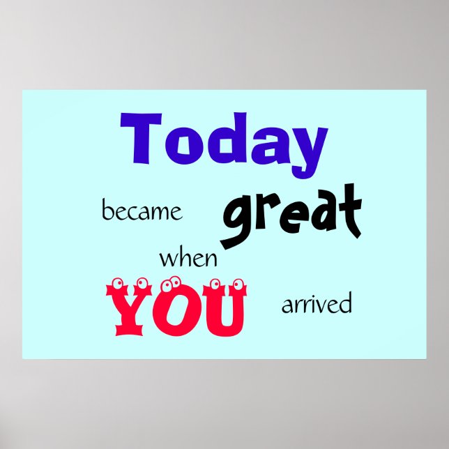 Großer Tag Poster (Vorne)