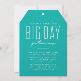 Grosser Tagesausflug Junggeselinnen-Abschied aquam Einladung