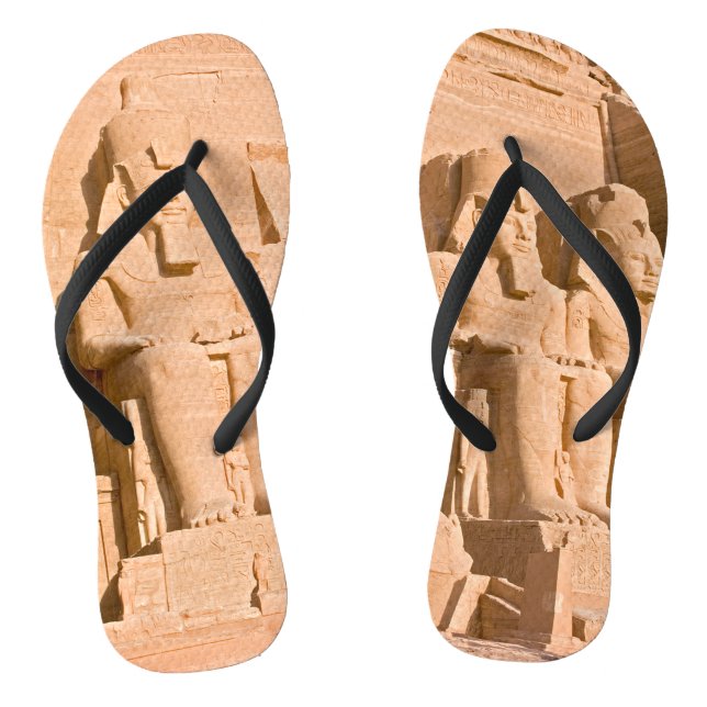 Großer Tempel von Abu Simbel - Ramses II - Ägypten Flip Flops (Fußbett)
