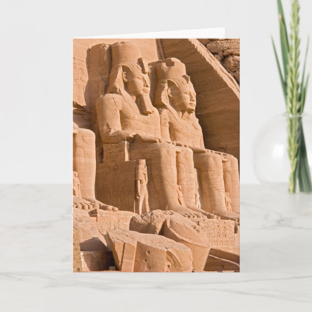 Großer Tempel von Abu Simbel - Ramses II - Ägypten Karte (Vorderseite)