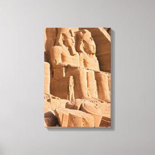 Großer Tempel von Abu Simbel - Ramses II - Ägypten Leinwanddruck