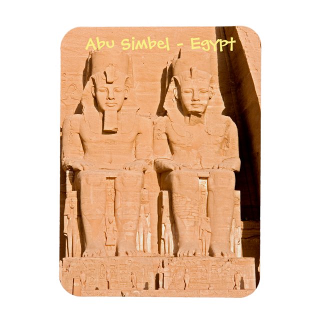 Großer Tempel von Abu Simbel - Ramses II - Ägypten Magnet (Vertikal)