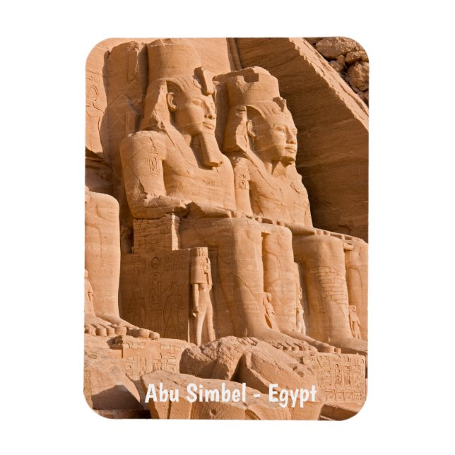 Großer Tempel von Abu Simbel - Ramses II - Ägypten Magnet (Vertikal)