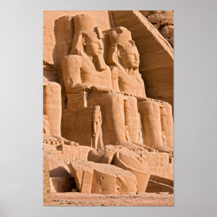 Großer Tempel von Abu Simbel - Ramses II - Ägypten Poster