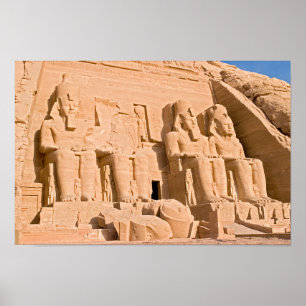Großer Tempel von Abu Simbel - Ramses II - Ägypten Poster