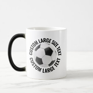 Großer Text & Fußball 325ml Custom Heat Changing Verwandlungstasse