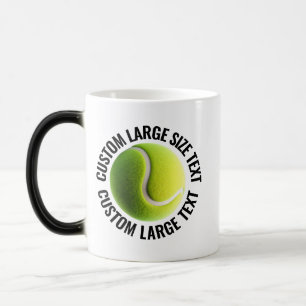 Großer Text & Tennisball 320g Custom Heat Changing Verwandlungstasse