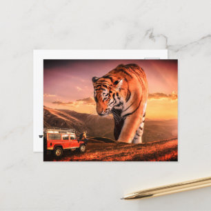 Großer Tiger Postkarte