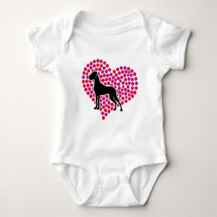 Großer Tod im Herzen Baby Strampler