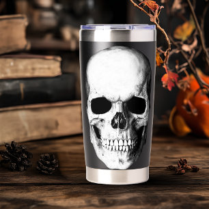 Großer Totenkopf-Gotik Thermobecher