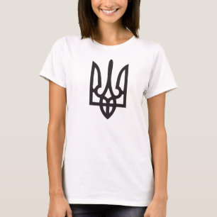 Großer ukrainischer T - Shirt des Trident-(Tryzub