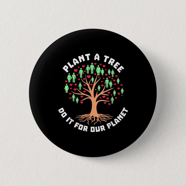 Großer Umweltschutz Button (Vorderseite)