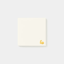 Großer und starker Arm Emoji Post-it Klebezettel