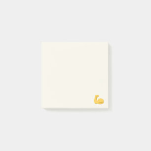 Großer und starker Arm Emoji Post-it Klebezettel