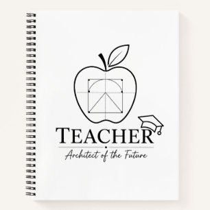 Großer Unterrichtsplaner für Lehrer und Architekte Notizbuch