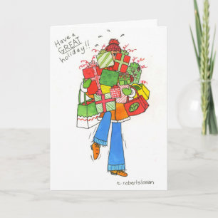 Großer Urlaub Feiertagskarte