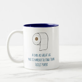 Großer Vater Funny Gift Vathers Day von Son Daught Zweifarbige Tasse
