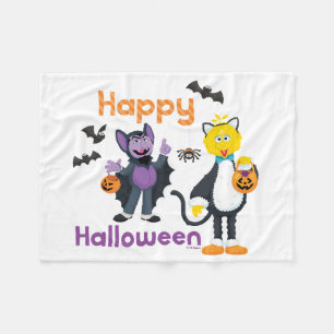 Großer Vogel und Graf Frohes Halloween Fleecedecke