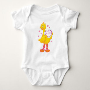 Großer Vogel Valentinstag Baby Strampler