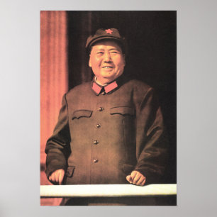 Großer Vorsitzender Mao Zedong 1968 Chinesische KP Poster