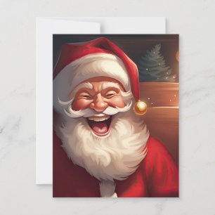 Großer Weihnachtsmann Feiertagskarte
