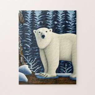 Großer weißer Bär im Norden Puzzle