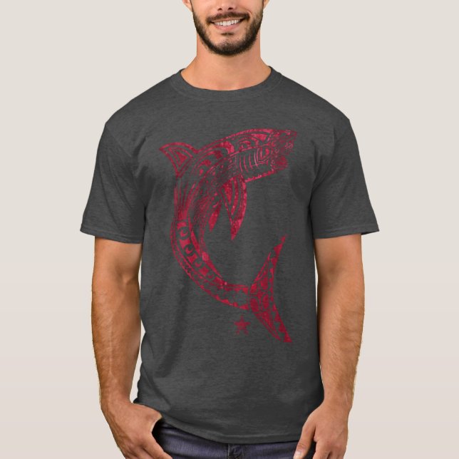 Großer Weißer Biss T-Shirt (Vorderseite)