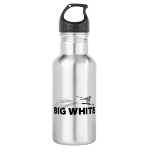 Großer Weißer British Columbia Skispringer Edelstahlflasche