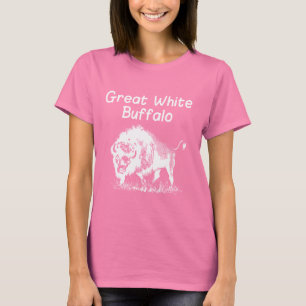 Großer weißer Büffel T-Shirt