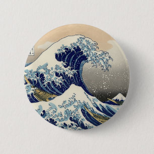 Großer Wellen-Knopf Button