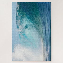 Großer Wellenbruch des blauen nassen Pazifischen Puzzle