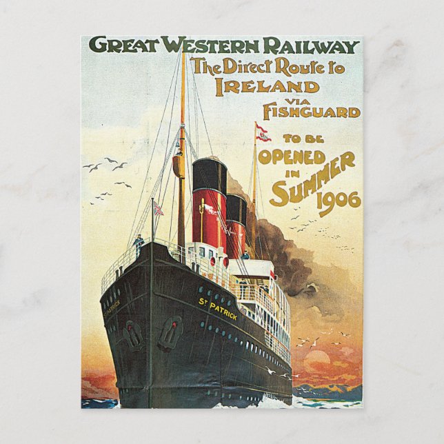 Großer Western - nach Irland Postkarte (Vorderseite)