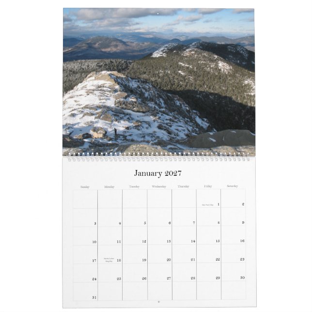 Großer wilder Wandkalender des New Hampshire-2013 (Jan 2027)