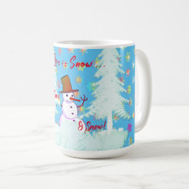 Grosser Winterspass Snowman Hot Drink Latte Tasse
