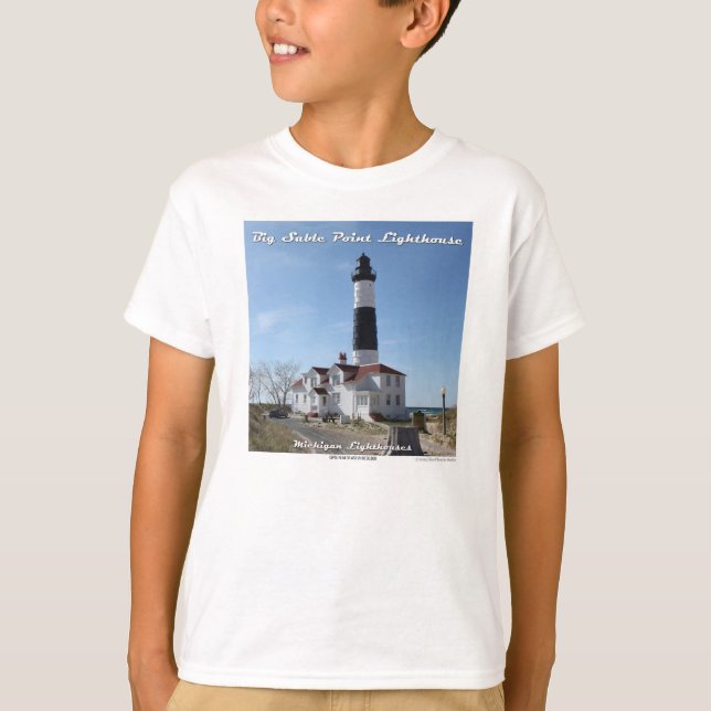 Großer Zobel-Punkt-Leuchtturm T-Shirt (Vorderseite)