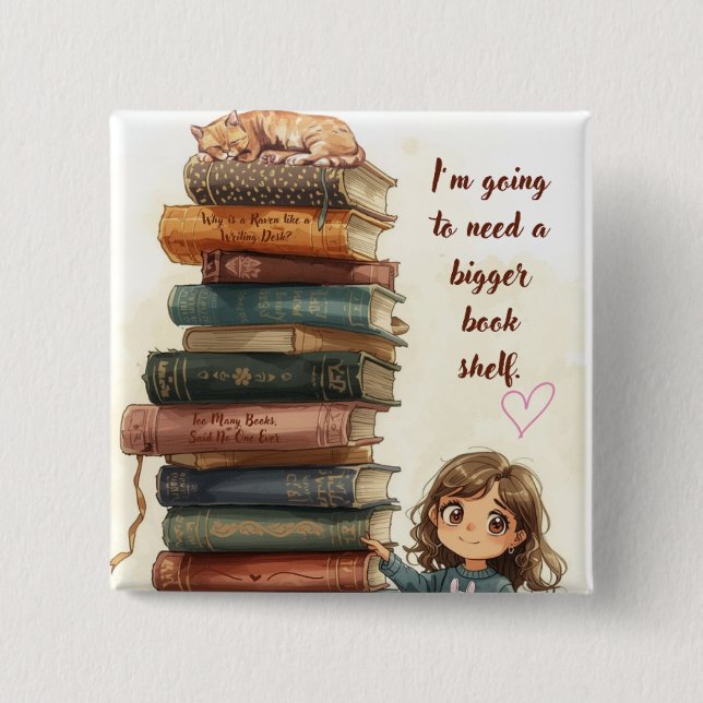 Größere Bücherregal-Taste Button (Vorderseite)