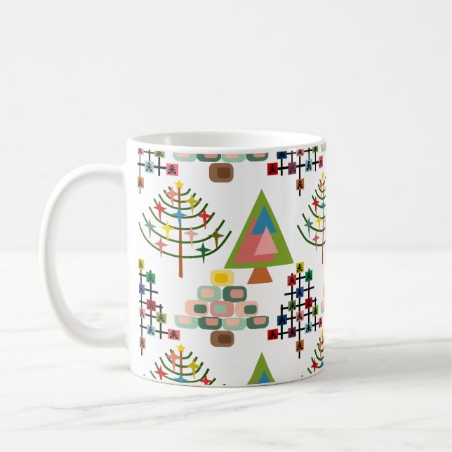 Größere MCM Xmas Trees Kaffeetasse (Links)