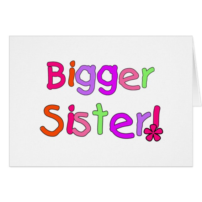 Größere Schwester-T-Shirts und Geschenke (Vorderseite (Horizontal))