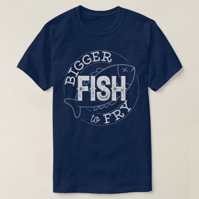 Größerer Fisch zum Fischen T-Shirt (Design vorne)