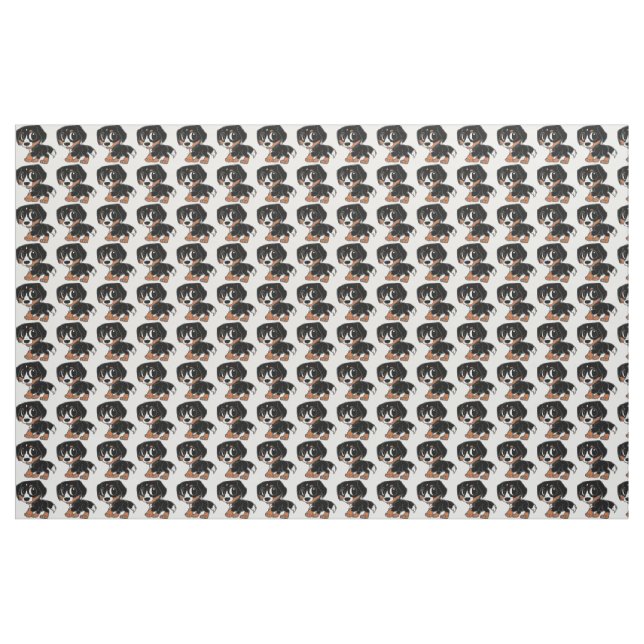 größerer Schweizer GebirgshundeCartoon Stoff (Yard (91,4 cm))