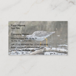 Größerer Yellowlegs Visitenkarte