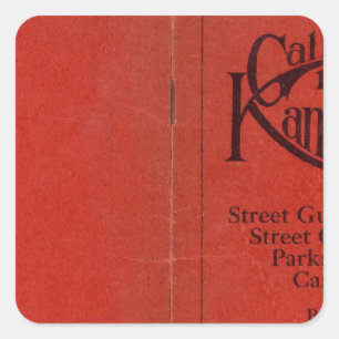 Größeres Kansas City Quadratischer Aufkleber