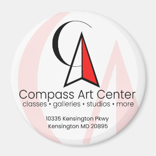 Grosses, 3-Zoll-Kreisblatt Magnet