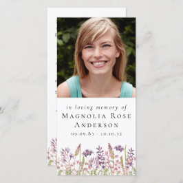 Grosses 4x8-Lesezeichen | Wildblume Lavendel