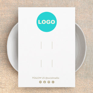 Großes Add-Logo Zwei Haarklammer Zubehör Display Begleitkarte