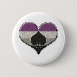 Grosses asexuelles Priesterfarben Flag Kfarbenes H Button