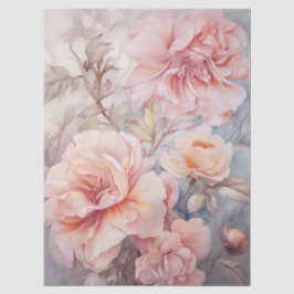 Grosses, ätherisch rosa Blumengestein Seidenpapier